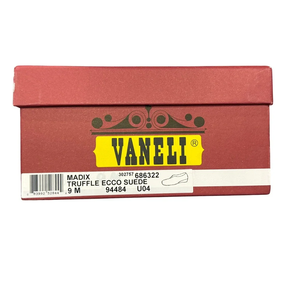 Vaneli Suede Wedge Loafers Beige‎ Women 9M Casual Neutral Comfort Slip On Shoes